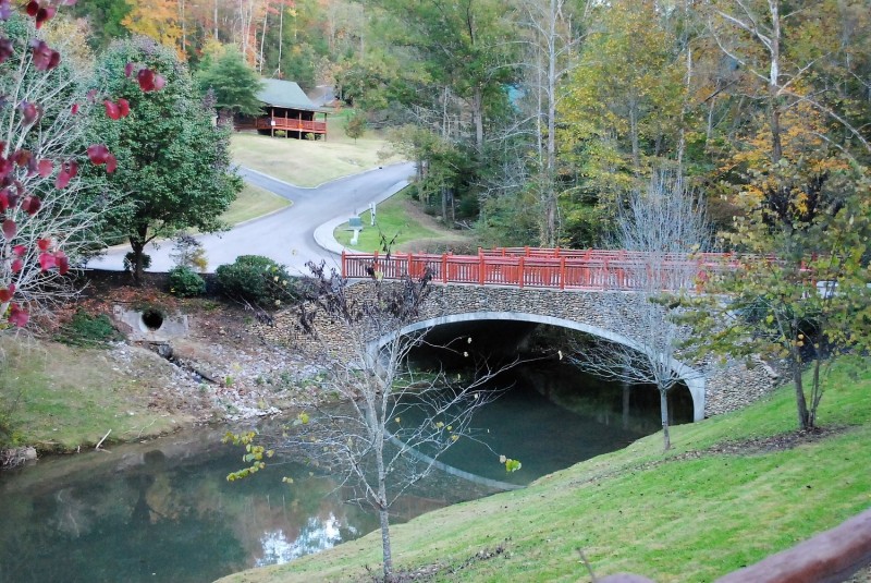 The bridge at Smoky Mountain Ridge